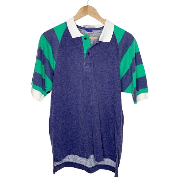 Levi's Vintage Polo Striped Short Sleeve Collar Shirt Large - Picture 1 of 4